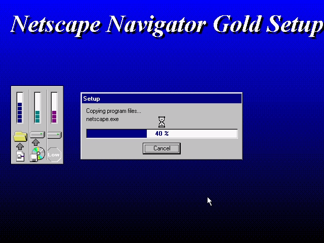 Netscape Navigator 3 Gold for Windows Install/Setup (1997)